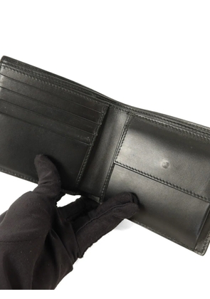 Gucci Pre-Owned GG Signature Web-stripe bifold wallet - Black