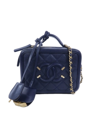 CHANEL Pre-Owned CC Filigree Vanity shoulder bag - Blue