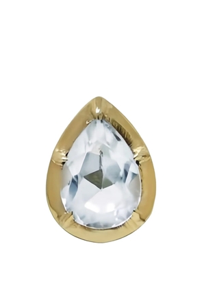 Anzie blue topaz pear earrings - Gold