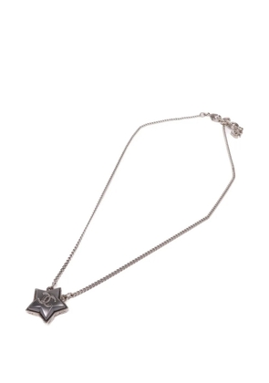 CHANEL Pre-Owned CC star necklace - Silver