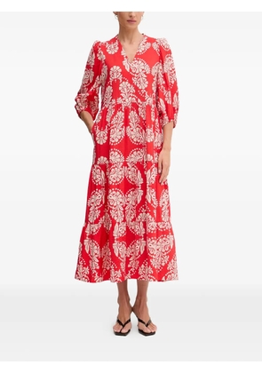Lola Casademunt damask-print tiered midi dress