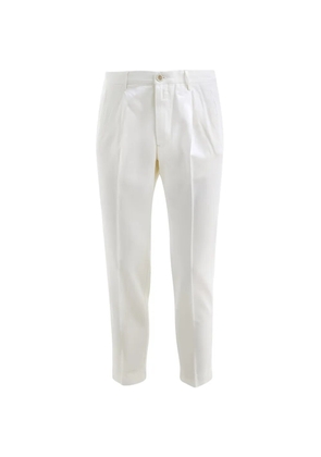 Cruna Clichy pleated trousers - White