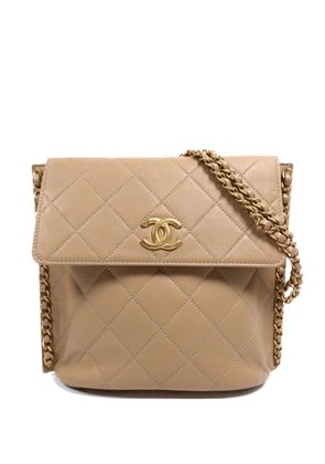 CHANEL Pre-Owned CC quilted shoulder bag - Neutrals