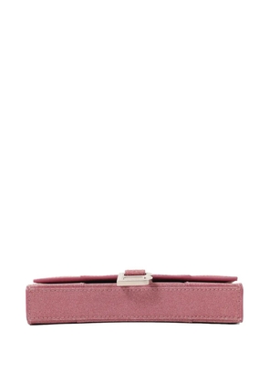 Balenciaga Pre-Owned mini Hourglass B logo chain wallet - Pink