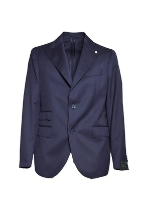BRANDO single-breasted blazer - Blue