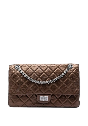CHANEL Pre-Owned 2008-2009 Quilted Metallic Aged Calfskin Reissue 2.55 Double Flap 226 shoulder bag - Brown
