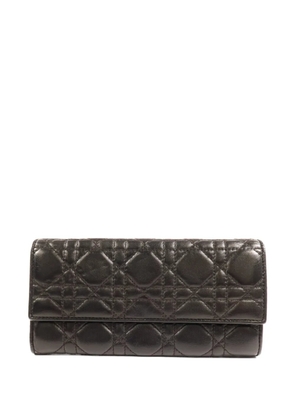 Christian Dior Pre-Owned Cannage long wallet - Brown