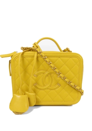 CHANEL Pre-Owned CC Vanity Case tote bag - Yellow