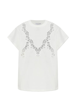 Stella McCartney lace-trimmed T-shirt - White
