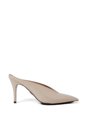 Stella McCartney pointed-toe V-cut mules - Neutrals