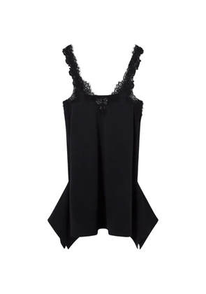 Stella McCartney lace-trim mini dress - Black