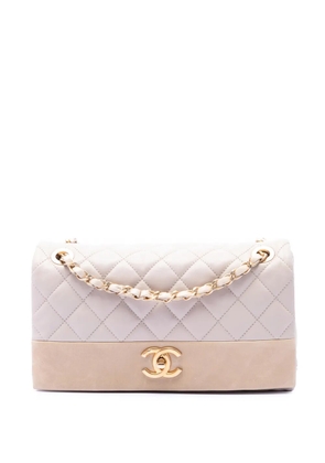 CHANEL Pre-Owned 2014-2015 Medium Quilted Lambskin Soft Elegance Flap shoulder bag - Brown
