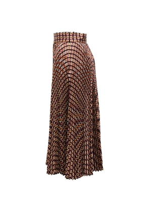 Mulberry Pre-Owned printed pleated skirt - Red