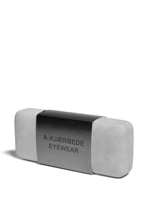 A.Kjaerbede logo-print hard case - Grey