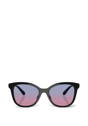 Coach logo-plaque cat-eye sunglasses - Black