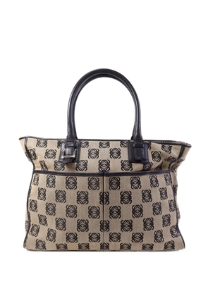 Loewe Pre-Owned Anagram canvas handbag - Neutrals