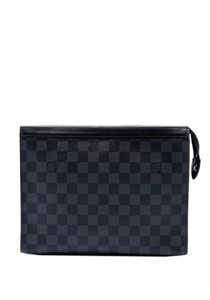 Louis Vuitton Pre-Owned 2018 Damier Graphite Pochette Voyage MM clutch bag - Black