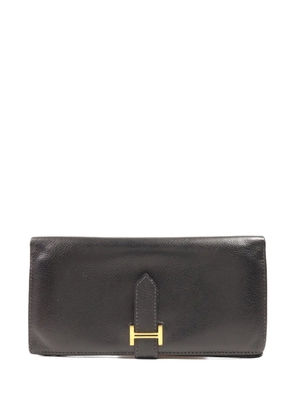 Hermès Pre-Owned Bearn logo wallet - Black
