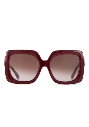 Emmanuelle Khanh square-frame sunglasses - Red