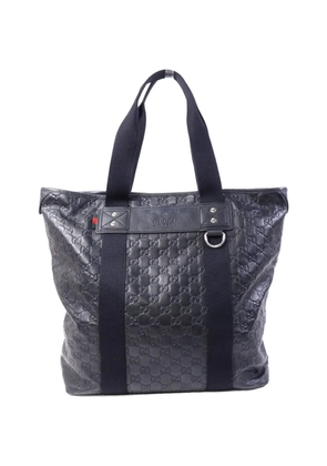 Gucci Pre-Owned GG Supreme leather tote bag - Black