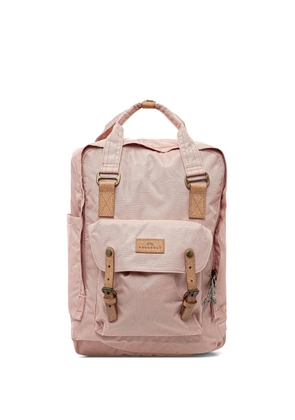 Doughnut large Macaroon buckle-fastening logo-patch backpack - Pink