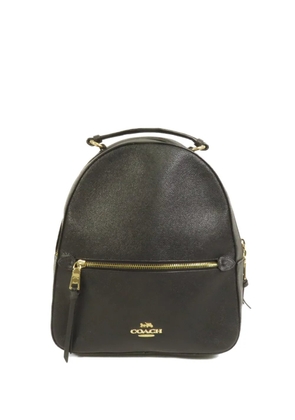Coach Vintage logo-detail calfskin backpack - Black