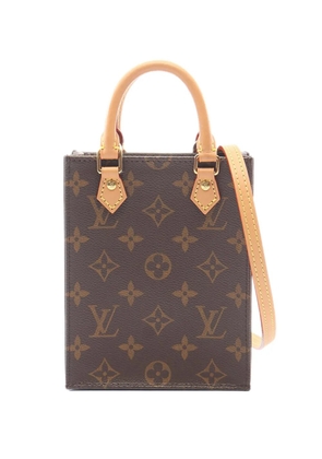 Louis Vuitton Pre-Owned 2021 Monogram Petit Sac Plat satchel - Brown
