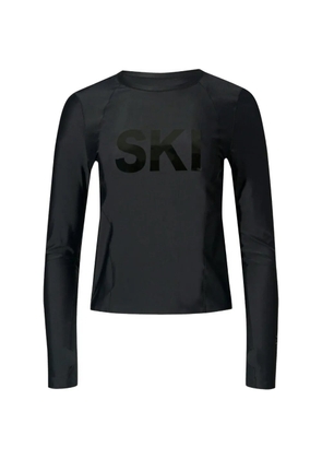 Perfect Moment crew-neck raglan-sleeve base layer top - Black