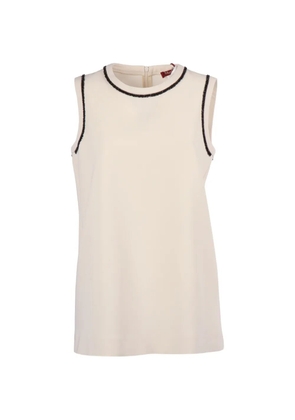 Max Mara Zaino bead-embellished vest - Neutrals