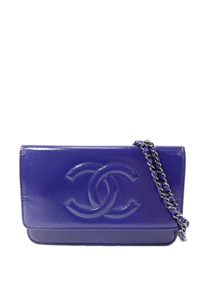 CHANEL Pre-Owned CC-logoo wallet-on-chain shoulder bag - Purple