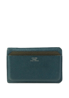 Hermès Pre-Owned Epsom card case - Blue