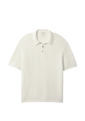 Calvin Klein waffle-knit short-sleeve polo shirt - White