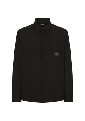 Dolce & Gabbana nylon shirt with logo tag - Black
