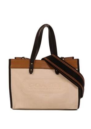 Coach Vintage 30 Field calfskin tote bag - White