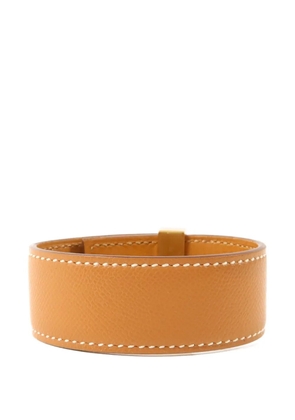 Hermès Pre-Owned Collier de Chien 24 leather bracelet - Brown
