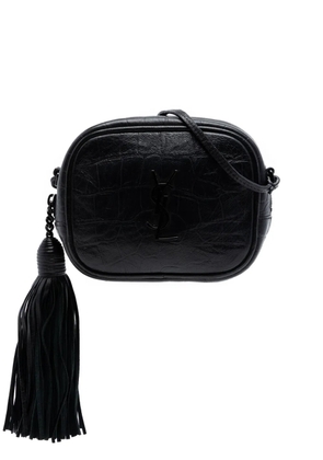 Saint Laurent Pre-Owned 2016 Mini Croc Embossed Leather Blogger Camera Bag crossbody bag - Black