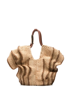ZIMMERMANN small Goldentime tote bag - Neutrals