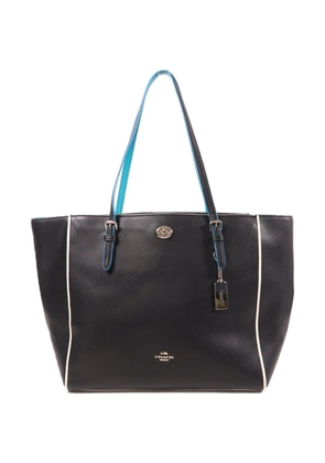 Coach Turnlock leather shoulder bag - Black