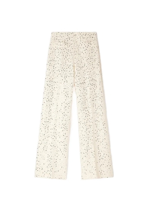 SANDRO geometric sequin trousers - Neutrals
