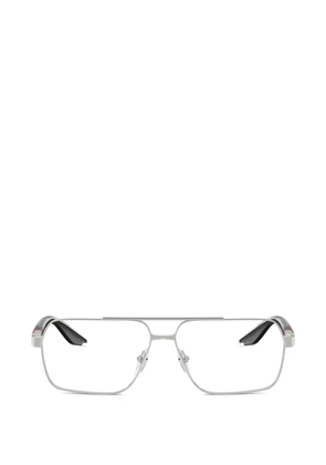Prada Linea Rossa rectangle-frame glasses - Silver