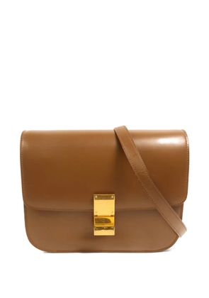Celine Pre-Owned medium Classic Box calfskin shoulder bag - Brown