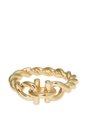 Ferragamo Gancini twisted ring (52 mm) - Gold