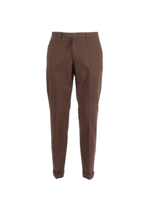 Briglia 1949 turn-up cuff trousers - Brown