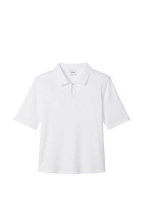 Calvin Klein ribbed polo shirt - White