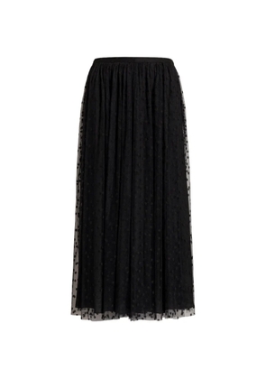 Alberta Ferretti tulle midi skirt - Black