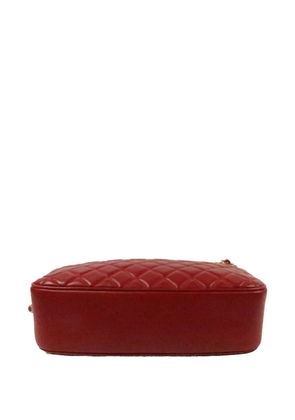 CHANEL Pre-Owned CC diamond-quilted shoulder bag - Red