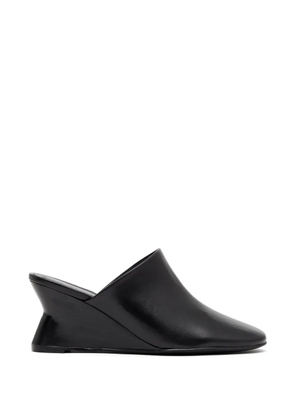 Paloma Wool wedge-heel leather mules - Black