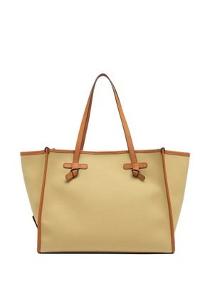 MARCELLA CLUB Marcella leather-trim tote bag - Neutrals