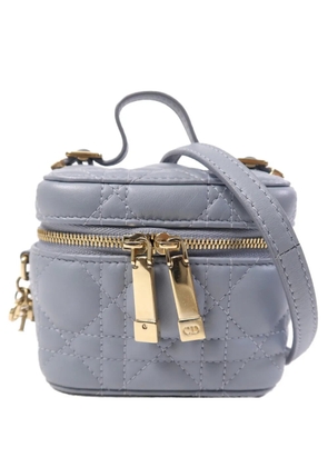 Christian Dior Pre-Owned mini Cannage vanity case - Blue