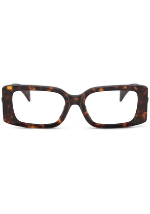 Versace Eyewear Medusa Medallion glasses - Brown